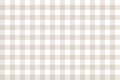 Beige and white seamless gingham pattern with lines texture