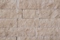 Beige white stone brick wall detail Royalty Free Stock Photo