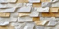 Beige and White Stone Cladding for Elegant Decorative Wall Covering in Modern Architecture Design Royalty Free Stock Photo