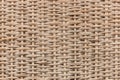 Beige wicker basket texture background, abstract symmetric seamless brown pattern, handmade Royalty Free Stock Photo