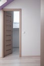 Beige wooden bedroom door