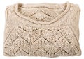 Beige woolen sweater