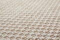 Beige woven carpet texture as background Royalty Free Stock Photo