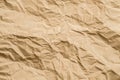 Beige wrinkled paper cellulose industry background Royalty Free Stock Photo