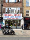 Beigel Shop, a 24-hour bakery in Brick Lane known for traditional Jewish-style filled bagels Royalty Free Stock Photo