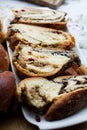 Beigli, hungarian poppy seed and walnut rolls Royalty Free Stock Photo