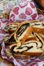 Beigli, hungarian poppy seed and walnut rolls Royalty Free Stock Photo