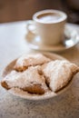 Beignets (French style donuts) Royalty Free Stock Photo