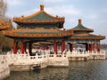 The Beihai Park Five-Dragon Pavilion,Beijing Royalty Free Stock Photo