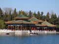 The Beihai Park Five-Dragon Pavilion,Beijing Royalty Free Stock Photo
