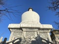 The White Dagoba in Beihai Park Royalty Free Stock Photo