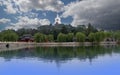 Beihai Park -- is an imperial garden to the northwest of the Forbidden City in Beijing Royalty Free Stock Photo