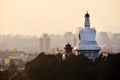 Beihai Stupa Sunset Mountains