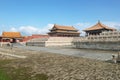 Beijing ancient royal palaces of the Forbidden City in Beijing ,China Royalty Free Stock Photo