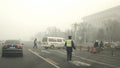 Beijing authorities boost the second smog alert red level