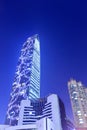 Beijing-based financial center night sight Royalty Free Stock Photo