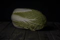 Beijing cabbage on a black background