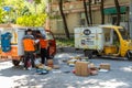 Beijing, China - August 17, 2019. China post delivery. The Chinese postal industry processes more than 100 million parcels per day