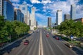 Beijing, China CBD and Highway Royalty Free Stock Photo