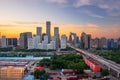 Beijing, China CBD Skyline at Sunset Royalty Free Stock Photo