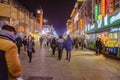 Unacquainted chinese people or touristin Walking on wangfujing Walking street in beijing city,China travel Royalty Free Stock Photo