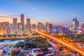 Beijing, China Financial District Cityscape Royalty Free Stock Photo