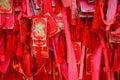 Chinese good luck charm and wood plaques wishes