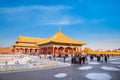 The Hall of Central Harmony at the Forbidden City in Beijing, China