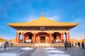 The Hall of Central Harmony at the Forbidden City in Beijing, China