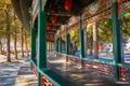 The Long Corridor at the Summer Palace in Beijing, China Royalty Free Stock Photo