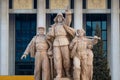 Beijing, China - Jan 17 2020: Monument`s of people at Memorial Hall of Chairman Mao, the final resting place of Mao Zedong, Royalty Free Stock Photo