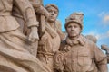 Monument`s of people at Memorial Hall of Chairman Mao in Beijing, China Royalty Free Stock Photo