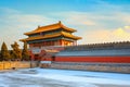 Shenwumen Gate of Divine Prowess at the Forbidden City in Beijing, China