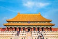 Taihedian Hall of Supreme Harmony in  beijing, China Royalty Free Stock Photo