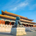 Taihemen Gate of Supreme Harmony is the largest palace gate in Forbidden City