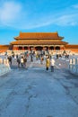 Taihemen Gate of Supreme Harmony is the largest palace gate in Forbidden City