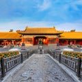 Yuhuayuan the imperial garden at the Forbidden City in Beijing, China Royalty Free Stock Photo