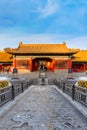 Yuhuayuan the imperial garden at the Forbidden City in Beijing, China Royalty Free Stock Photo