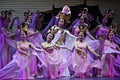 Chinese Beijing opera performers, music and dance show Royalty Free Stock Photo