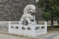 Beijing, China - June 2019: Zhengyang Gate Guardian Mythological Beast