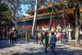 BEIJING, CHINA - MARCH 11, 2016: Forbidden City. Pavilion in the Royalty Free Stock Photo