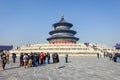 BEIJING, CHINA - MARCH 14, 2016: Tourists visiting The Temple of Royalty Free Stock Photo