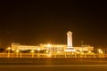 Beijing, China - May 20, 2018: Night iew of Tiananmen Square  protests of 1989 where is in front of the Monument to the People`s Royalty Free Stock Photo