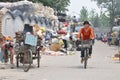 Recyclable materials street market in China Royalty Free Stock Photo