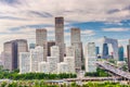 Beijing, China modern financial district skyline Royalty Free Stock Photo