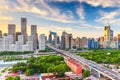 Beijing, China modern financial district skyline Royalty Free Stock Photo