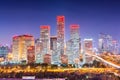 Beijing, China modern financial district skyline Royalty Free Stock Photo