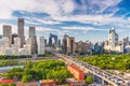 Beijing, China modern financial district skyline Royalty Free Stock Photo