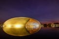 Night view to National Centre for the Performing Arts NCPA. Beijing, China Royalty Free Stock Photo