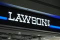 Close up LAWSON store sign